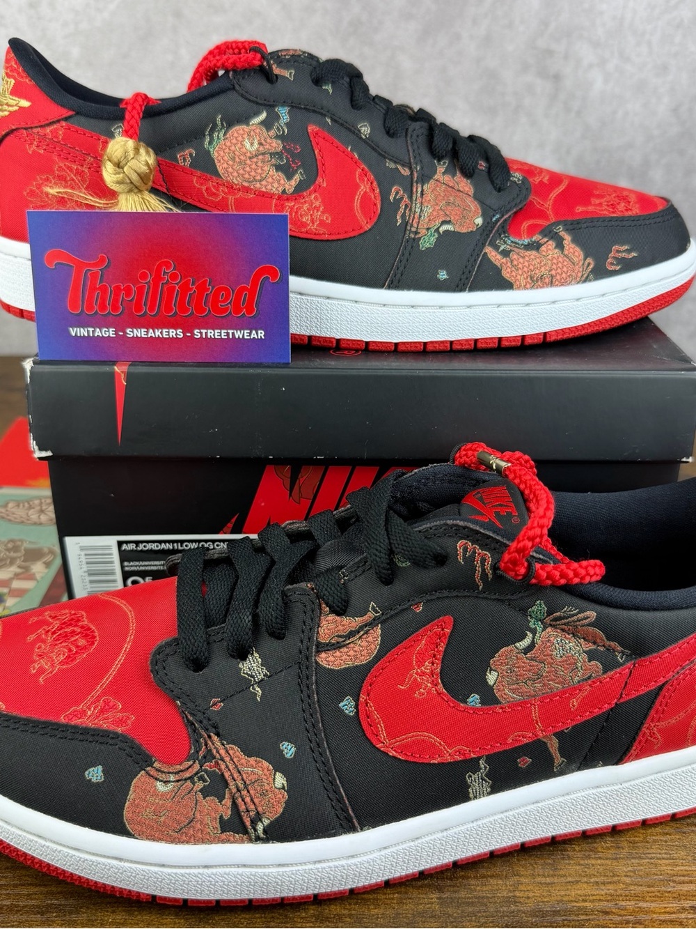 Air Jordan 1 Low OG Chinese New Year CNY Size 9.5 DC2233-001 Men’s Shoes OG Rare